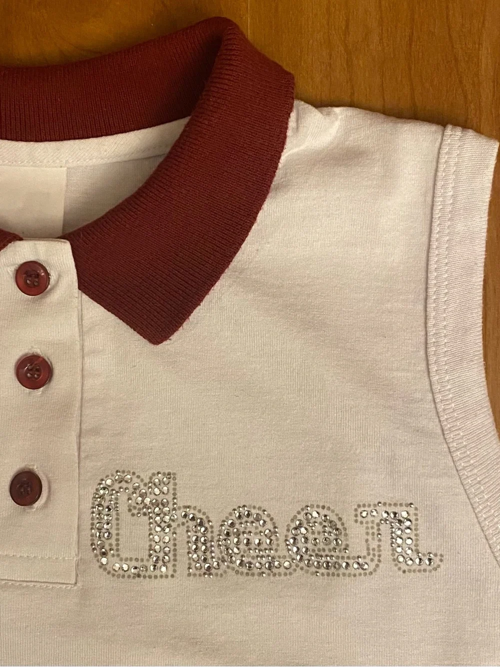 🛍️ 3/$15 🛍️ Cheer Sleeveless Polo Top